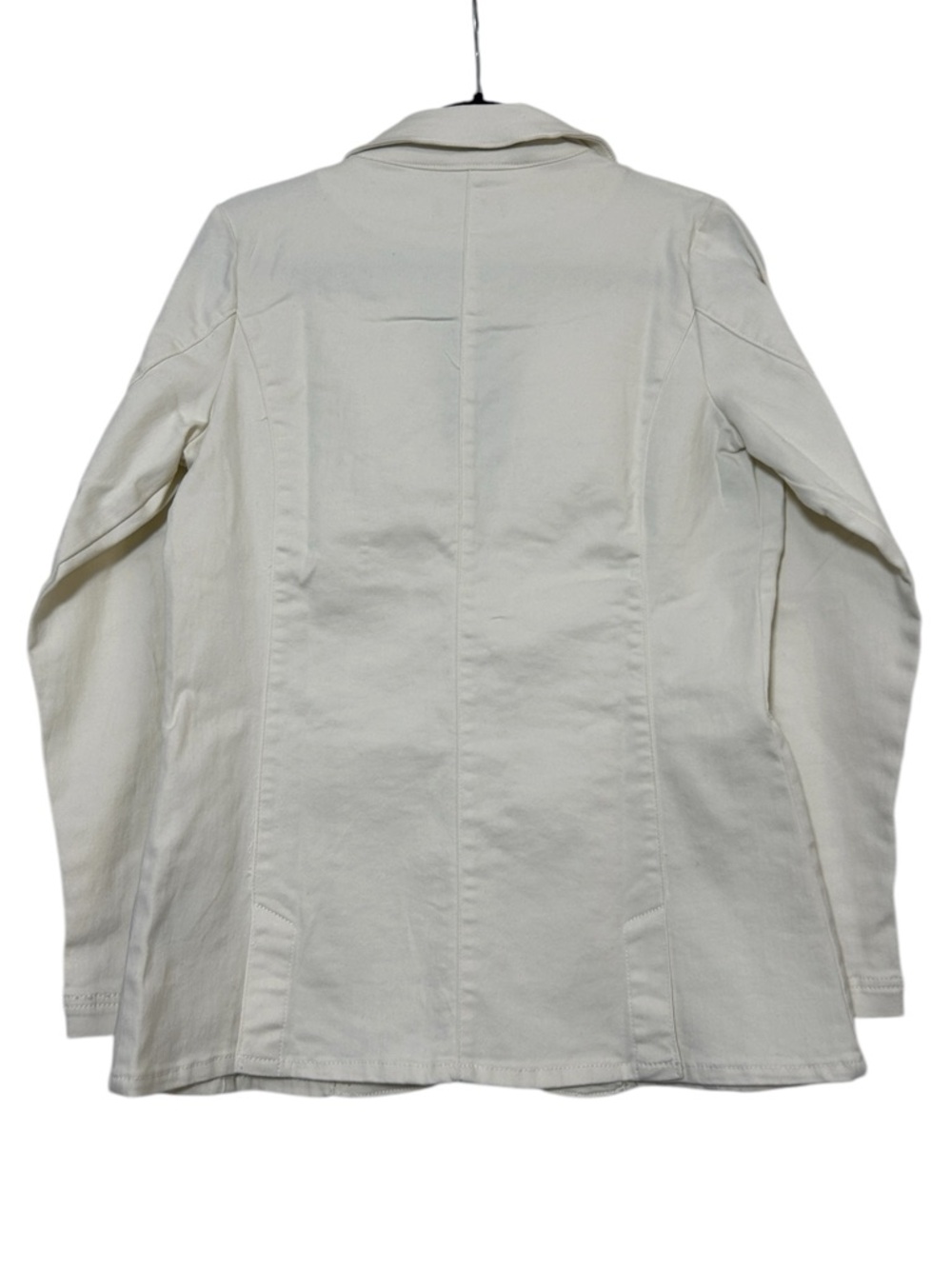Women’s Ivory Tailored Two-Button Denim Blazer - Picture 5 of 6